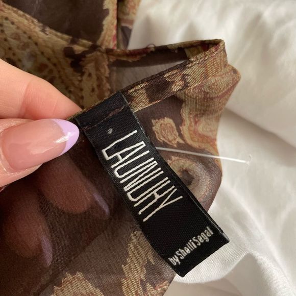 Vintage Laundry by Shelly Boho Sheer Paisley Print Kimono - Picture 2 of 5